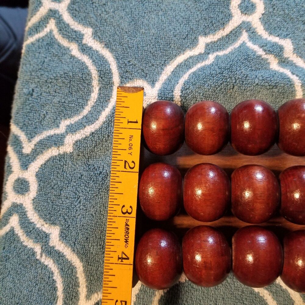 Vintage Wooden 15-Ball Roller Massager ~ Foot/Body Portable Therapy - Picture 7 of 10